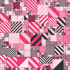 Abstract Geometric Pattern generative computational art illustration