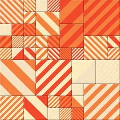 Abstract Geometric Pattern generative computational art illustration