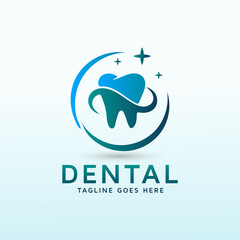 Dental tooth treatment logo design
