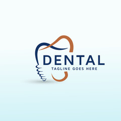 permanent teeth implants logo design