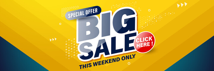 Big deal banner template design for web or social media.
