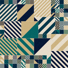 Fototapeta premium Abstract Geometric Pattern generative computational art illustration