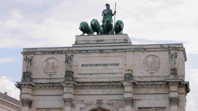 Victory Gate in Munich at Ludwig street - city photography