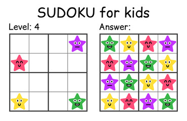 Sudoku. Kids and adult mathematical mosaic. Kids game. Magic square. Logic puzzle game. Digital rebus