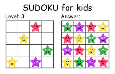 Sudoku. Kids and adult mathematical mosaic. Kids game. Magic square. Logic puzzle game. Digital rebus