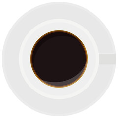 コーヒー・ホットドリンクのベクターイラスト素材