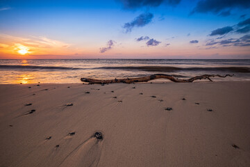 
Sonnenuntergang am Weststrand Fischland Darß