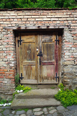 Architectural detail of the medieval city of Sighisoara, Transylvania, Romania, Europe