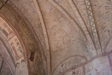 Wall paintings, frescoes and Christian art at the Church of Old Uppsala (Gamla Uppsala Kyrka)