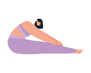 meditating woman design