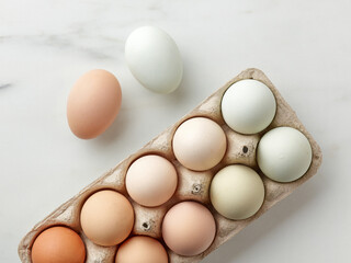 fresh raw bio eggs - 439033859