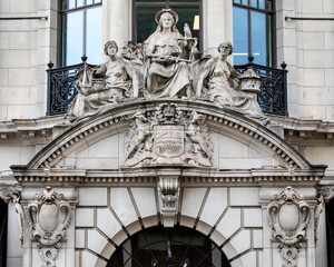 Fototapeta na wymiar Architecture on Waterloo Place in London