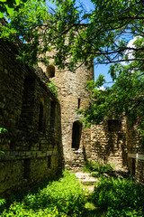 Fototapeta na wymiar Ruins of Kvemo Chala castle