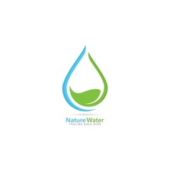 nature water logo vector icon