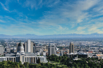 Fototapeta na wymiar Salt Lake City, Utah cityscape