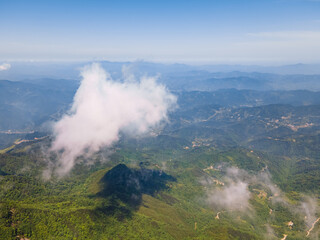 Fototapeta premium Early summer scenery of Dabie Mountain Bodao Peak Scenic Area in Luotian, Huanggang, Hubei, China