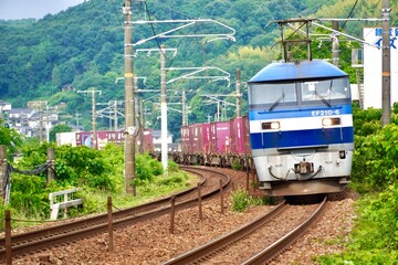 Obraz premium JR貨物の貨物列車