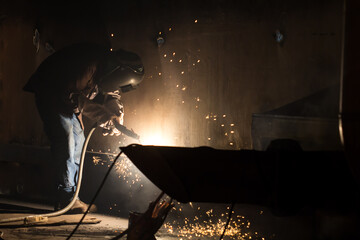 Repair welding  storage tank pipeline