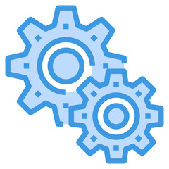 Processing blue line icon