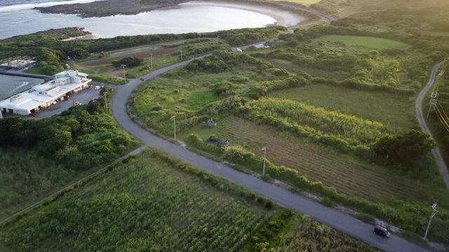 Beautiful scenery of Yonaguni Island in Okinawa, Japan
