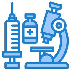 laboratory blue style icon