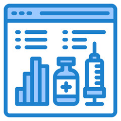 report blue style icon