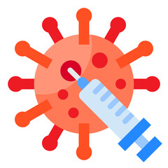 syringe flat style icon