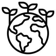 Ecology line icon