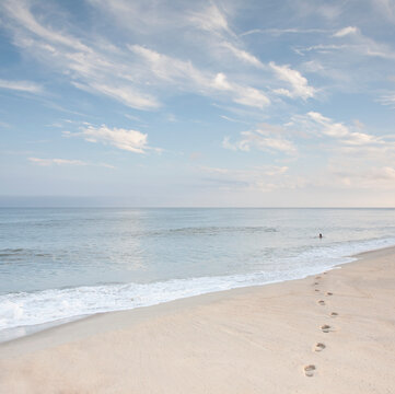 Evening swim at Cisco Beach, Nantucket