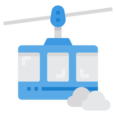 Cable Car flat icon
