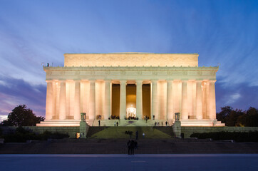 lincoln memorial at night - Washington DC United States