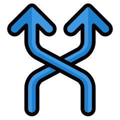Shuffle line icon