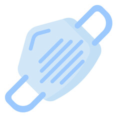 facemask flat style icon
