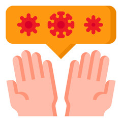 handwash flat style icon