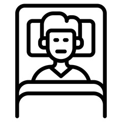 patient outline style icon