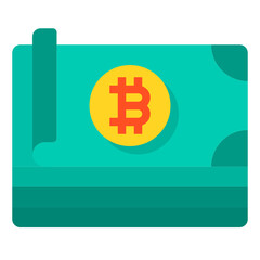 Bitcoin flat icon