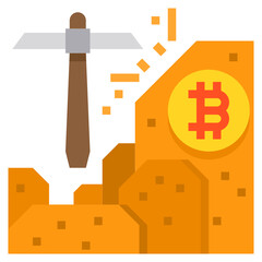 Bitcoin flat icon