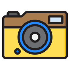 camera color line style icon