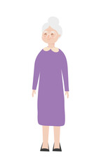 cartoon old woman