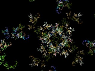 Imaginatory fractal background generated Image