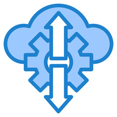 configuration blue style icon