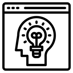 creative outline style icon