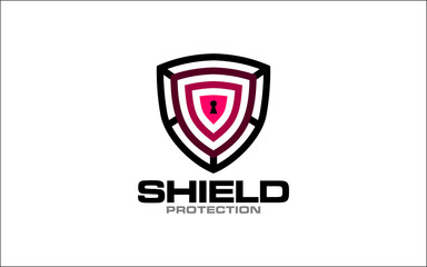 Illustration vector graphic of safe, lock, shield, and security logo design template