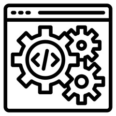 setting outline style icon