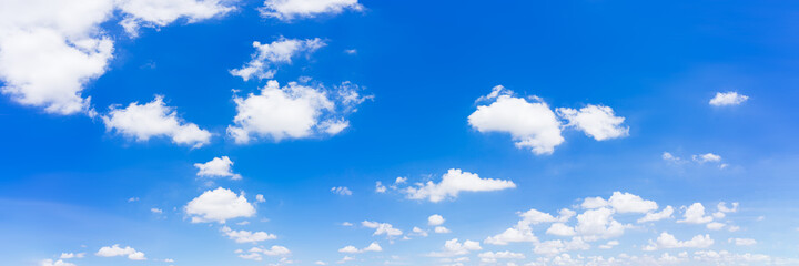 Beautiful panorama blue sky and clouds with daylight natural background.