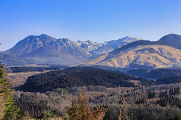 初冬の九重連山