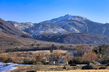 初冬の九重連山