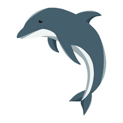 Obraz premium dolphin of sea animal illustration