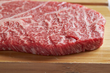 raw meat on a cutting board