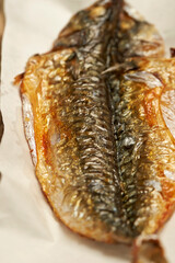 Grilled Mackerel on a Plate 